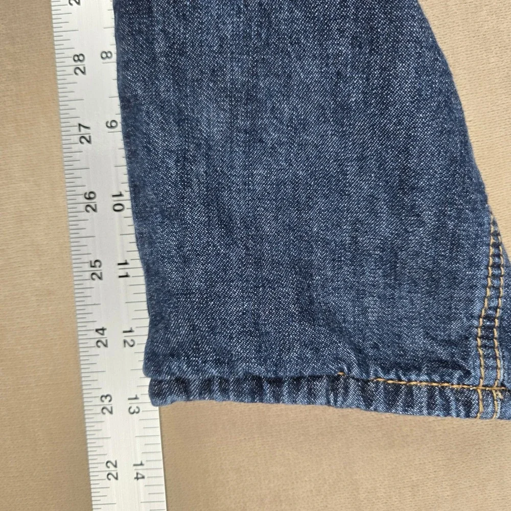 OshKosh B'gosh Toddler 3T Red Buffalo Plaid Flannel Lined Denim Overalls Dark